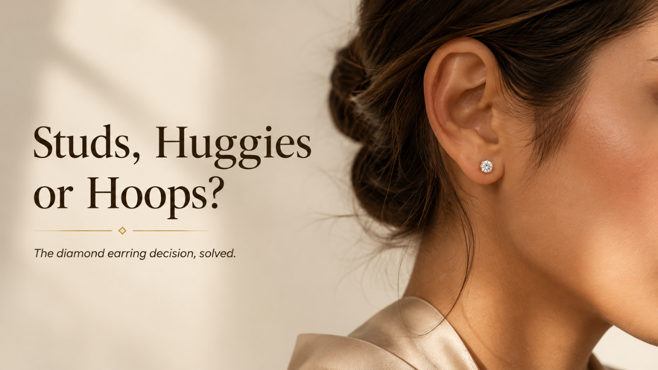 Diamond Earrings Guide | Studs, Huggies & Hoops UAE